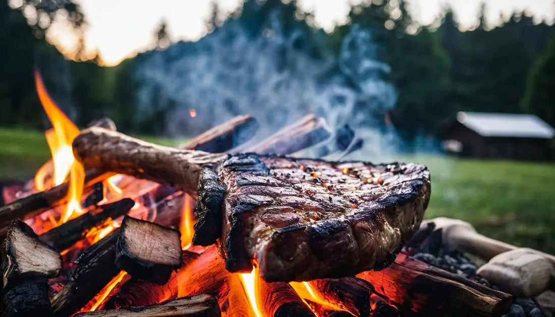 Gegrilltes Tomahawk-Steak.