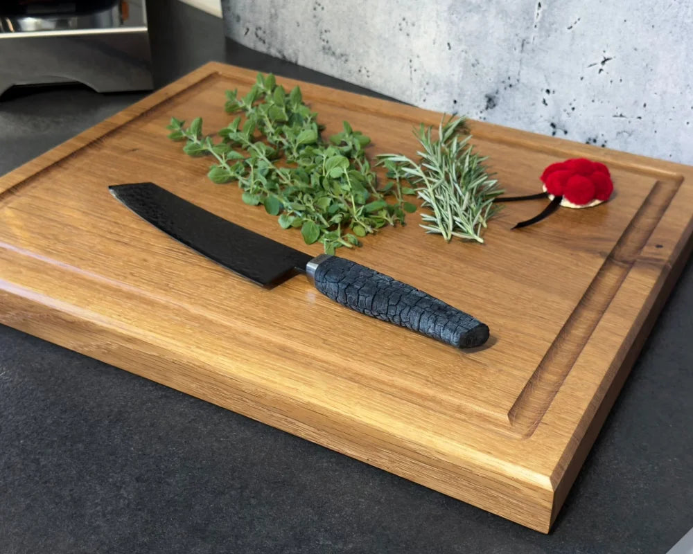 Servierbrett Eiche XL 50×40 cm – Buffet & BBQ