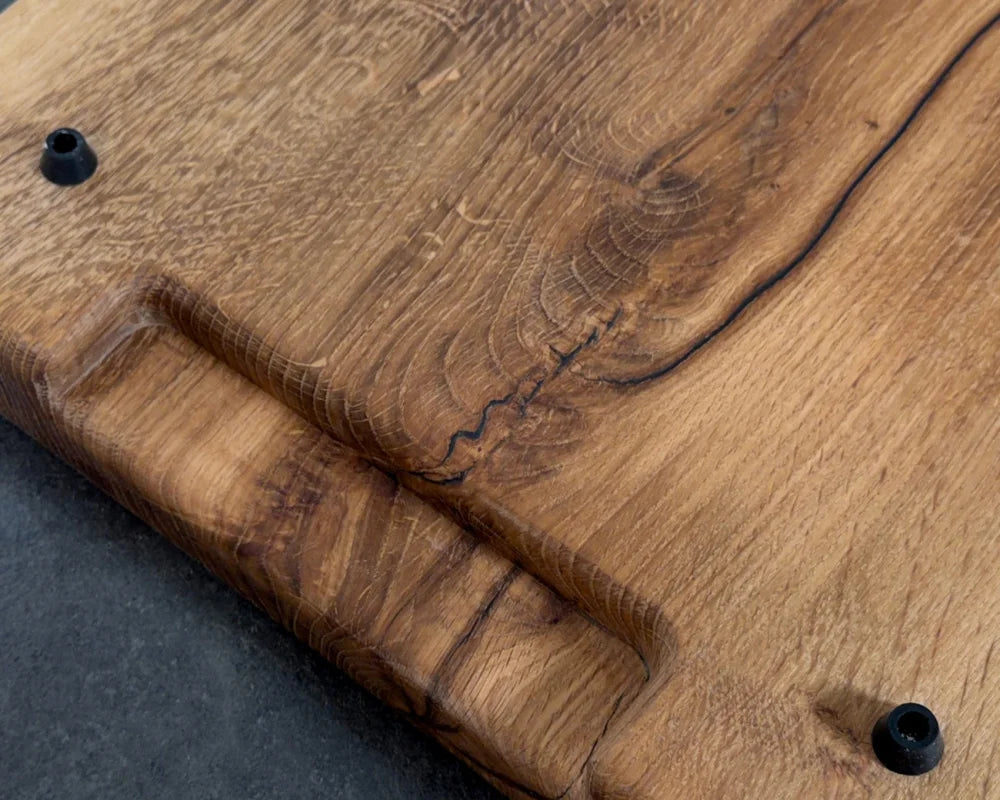 Küchen- und Grillbrett aus Eiche Vollholz 70×40×6 cm, Eisenruh Einzelstück