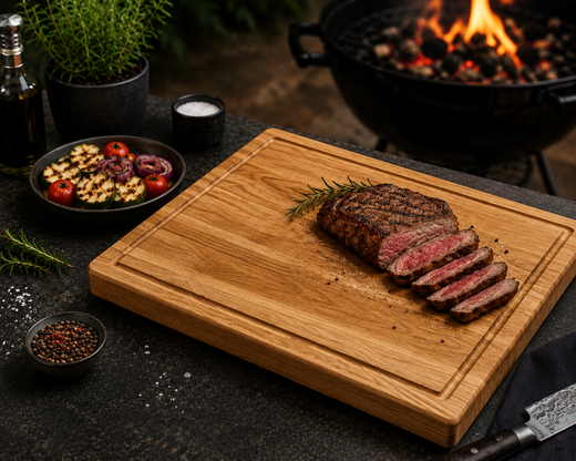 Steak & Grillgemüse in 15 Minuten – Rosmarin, Zucchini & Tomaten