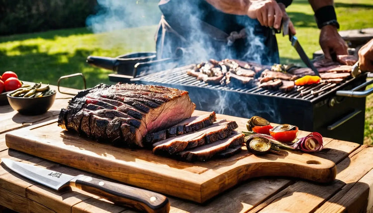 Angebotsseite von wood & more mit hochwertigen Schneidebrettern und Grillzubehör aus Holz