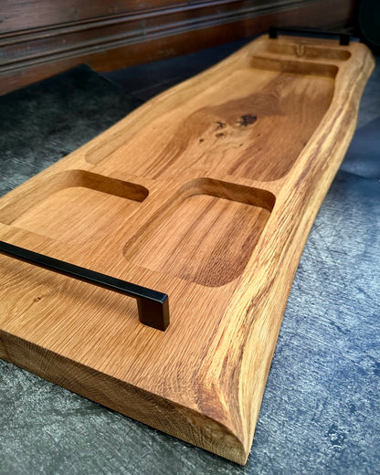 PITMASTER BOARD 103x33x4cm Eiche – langes BBQ Servierbrett für Catering, Grillen & Präsentieren