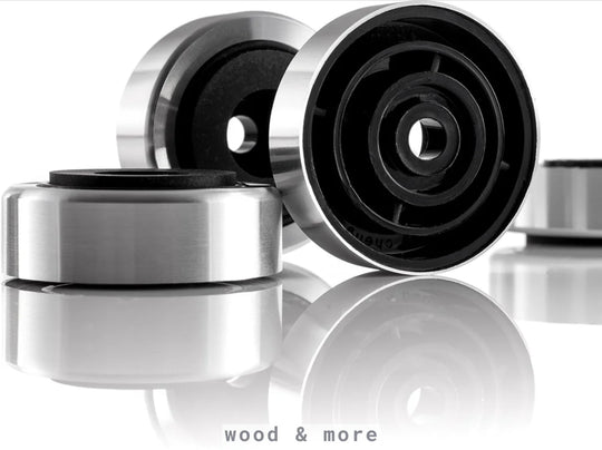 4er Set - Liebevoll gestaltete Alu Schneidebrett Füße