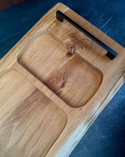 PITMASTER BOARD 103x33x4cm Eiche – langes BBQ Servierbrett für Catering, Grillen & Präsentieren
