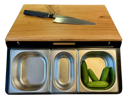 Arbeitsstation Küche & Grill – CHEFSTATION L+ aus massiver Eiche