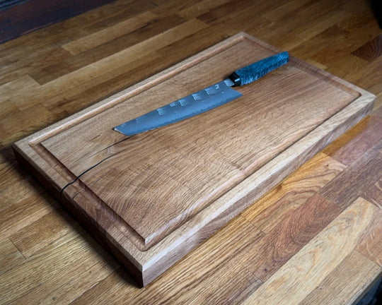 Mehr Länge, mehr Flow – Schneidebrett Eiche 50 × 30 cm