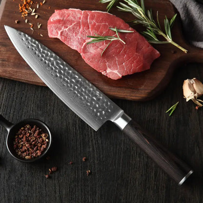 SET: Chef's board made of solid oak + Damascus knife of your choice | Board from 30x30cm to 60x40cm | Limited offer