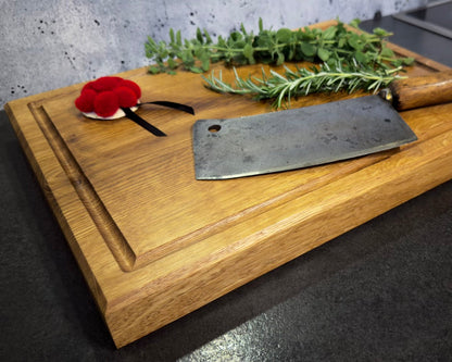 Chefbrett 40x30 cm Eiche – Servieren und Schneiden mit Stil