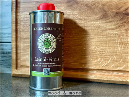 Boiled Linseed Oil Can für massives Eichen-Schneidebrett und natürlichen Holzschutz