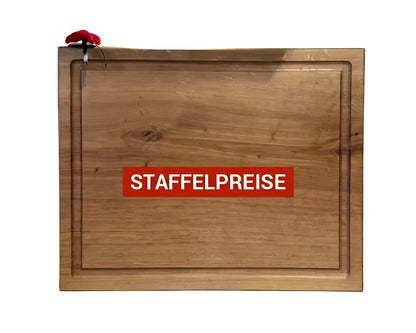 Schneidebrett 50x40 cm aus Eiche – ideal für Pulled Pork & große Fleischstücke
