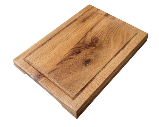 CHEFBRETT XS Grip – 35×25 cm Eichenbrett mit Griffmulden