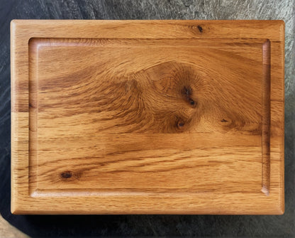 CHEFBRETT XS Grip – 35×25 cm Eichenbrett mit Griffmulden
