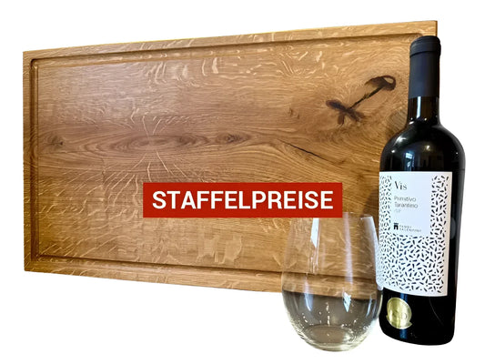 Schneidebrett 60x40 cm Eiche – ideal für große Braten & BBQ-Cuts