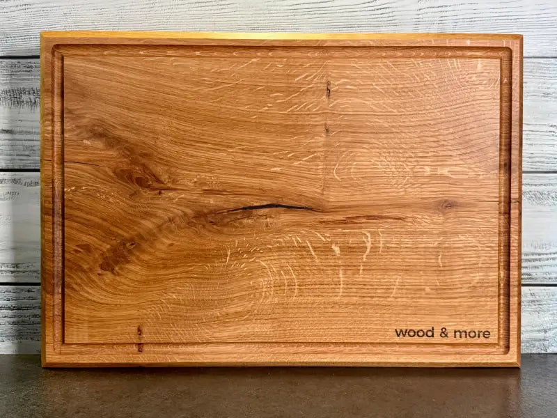 Eichenbrett 46x32 cm – beidseitig verwendbar mit 4 cm Stärke