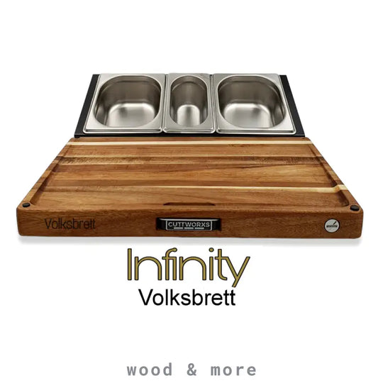 Infinity Volksbrett – Premium wooden cutting board made of robinia wood