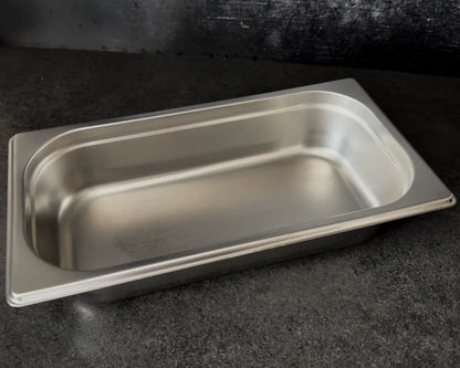 Stainless steel GN container 1/3 - Height: 65 mm | Stackable | 325 x 176 mm
