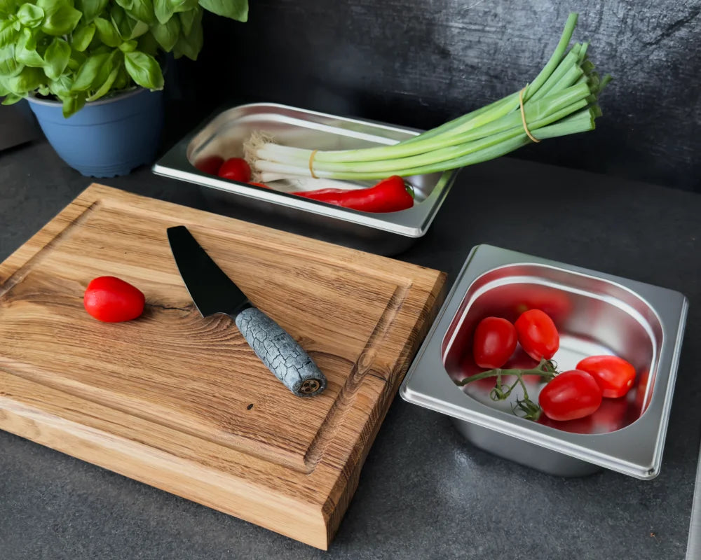 Stainless steel GN container 1/3 - Height: 65 mm | Stackable | 325 x 176 mm