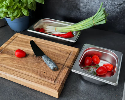 Stainless steel GN container 1/3 - Height: 65 mm | Stackable | 325 x 176 mm