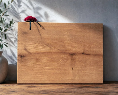 Schneidebrett Eiche 40x30 cm aus Vollholz ohne Saftrille