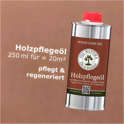 Metallkanister mit Holzpflegeöl für geölte Esstische und naturgeölten Holzmöbeln