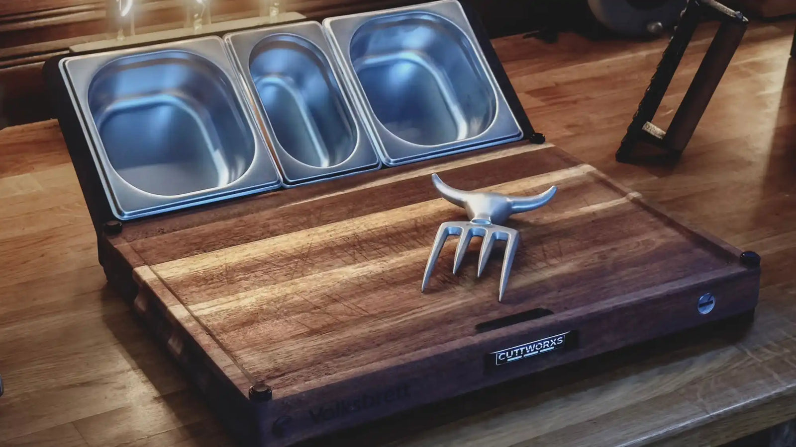 Arbeitsstation mit GN-Behältern – herbstliche Küche & BBQ