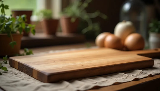 Individuelles Holz Schneidebrett Eiche massiv – Maßgefertigt mit Saftrille & Griffen