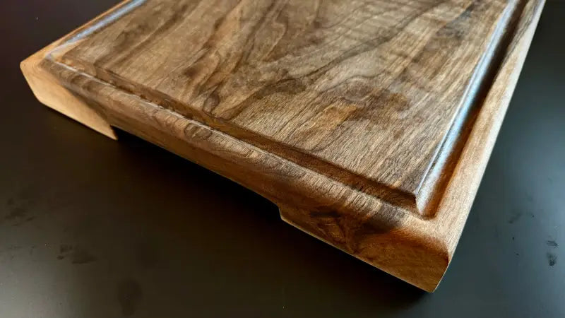 Holz Schneidebrett für Arbeitsplatte mit natürlichem Muster und abgeschrägten Kanten