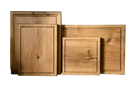 The CHEF'S BOARD – Solid oak cutting board | In 5 sizes | Double-sided use with juice groove | Thickness 4 cm