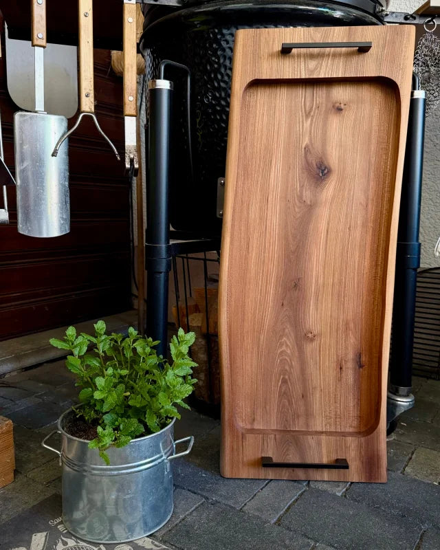 Pitmaster Board aus Ulme für BBQ Catering Servieren und Gäste