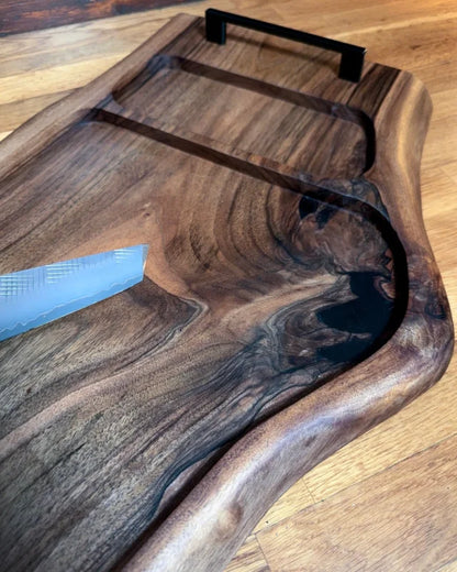 Schlankes 2,5 cm Profil, Kante und geölte Oberfläche, Nahaufnahme