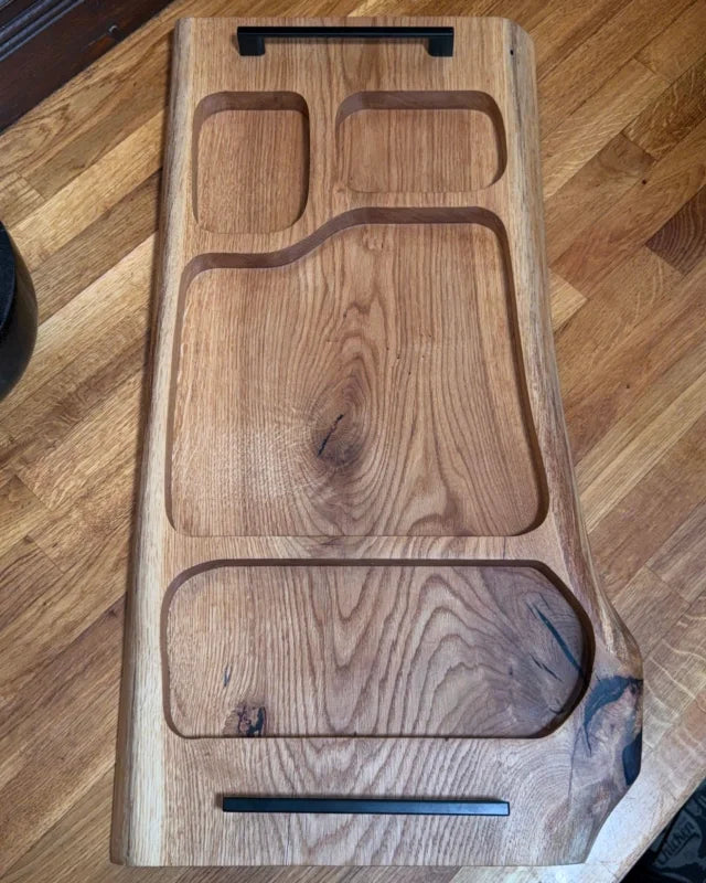 Pitmaster Board SideFlow Quad – Eiche | 71×34×4 cm