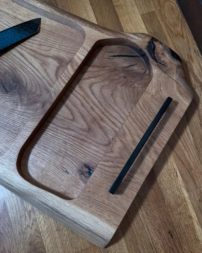 Pitmaster Board SideFlow Quad – Eiche | 71×34×4 cm