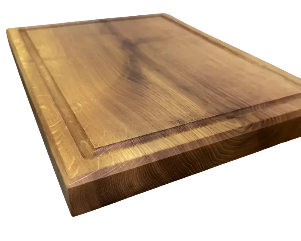 Schneidebrett Eiche 40×30 cm – Allrounder mit Saftrille