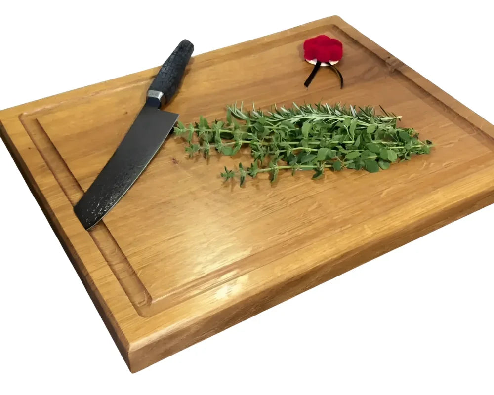 CHEFBRETT XL – massives Schneidebrett 50×40 cm für BBQ