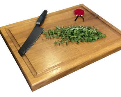 CHEFBRETT XL – massives Schneidebrett 50×40 cm für BBQ