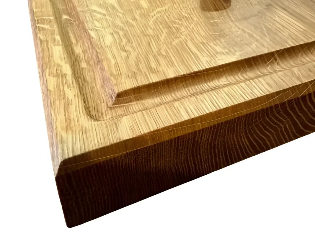 Massives Schneidebrett Eiche 60×40 cm – 4 cm stark