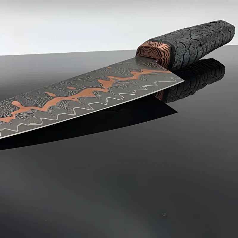 Signature Set Cu-Mai & Nussbaum – Damastmesser + Premium Chefbrett S 40×30×5 cm