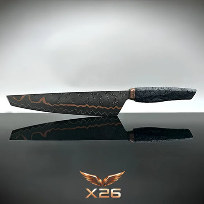 Signature Set Cu-Mai & Nussbaum – Damastmesser + Premium Chefbrett S 40×30×5 cm