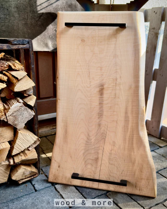 	CaterBoard Ahorn 60x38-28x2,8cm – Servierbrett aus Massivholz handgemacht für BBQ & Küche