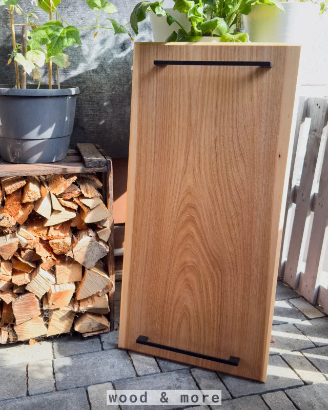 CaterBoard Ulme 80x40x2,9cm – Handgefertigtes Servierbrett aus Ulmenholz für BBQ
